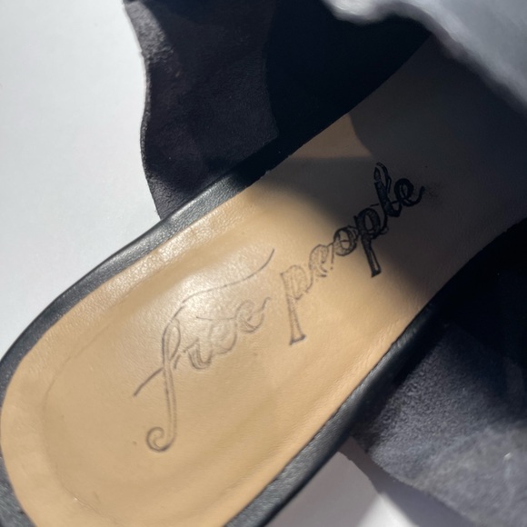 Free People Black Leather Slip-ons - Picture 7 of 7